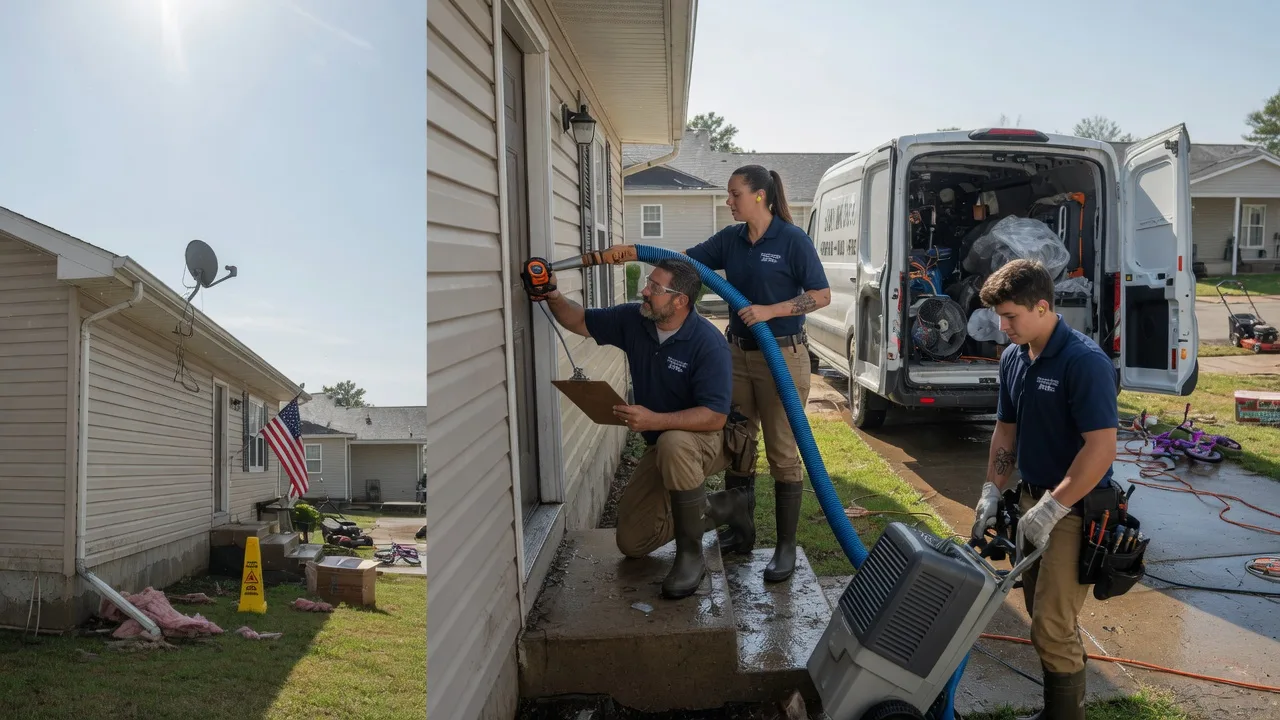 Ceiling Water Damage Restoration in Mullinville, KS near me